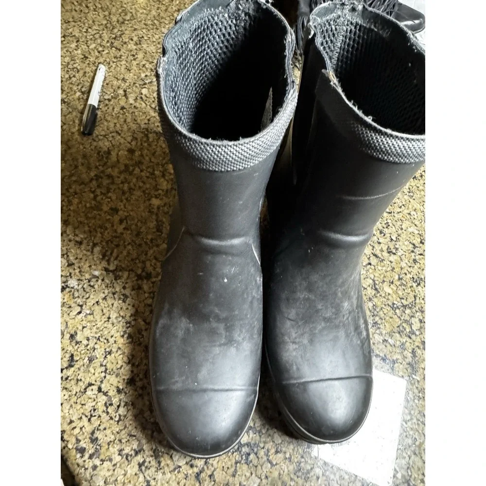 Sorel Joan Rain/ Snow/Hike Wedge Chelsea Boots Waterproof Black Size 9 EUC (MR)